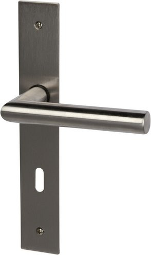 ALPERTEC Langschild-Garnitur Piatto aus Edelstahl in Silber gebürstet - Bild 1