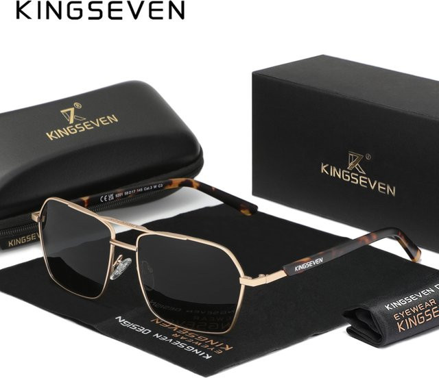 KINGSEVEN Sonnenbrille, polarisiert, Unisex, Vollrand - Bild 1