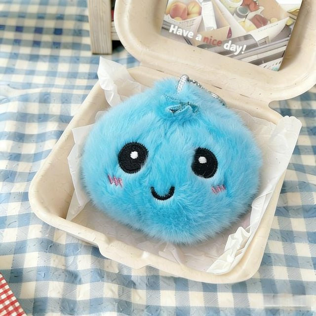 Yiran toy Plüschanhänger Baozi, 10cm, Unisex, blue - Bild 1