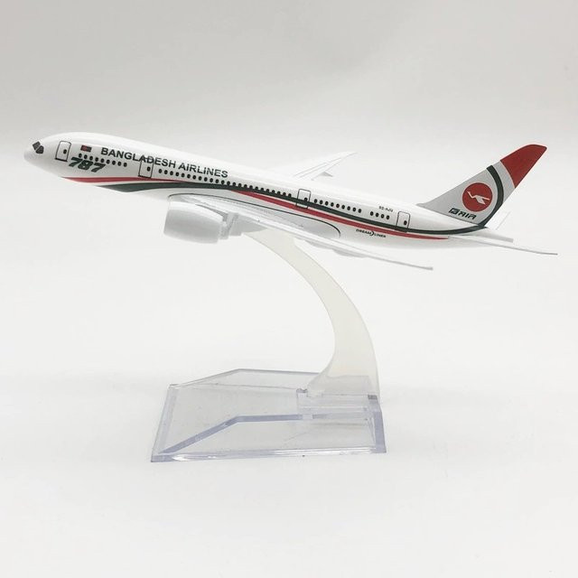 ZOCO B787 Bangladesch Airways Flugzeug Modell, Metall, 16cm - Bild 1