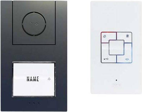 M-e modern-electronics Vistus AD ALU 4010A Türsprechanlage Kabelgebunden Komplett-Set für Familienhäuser in Anthrazit - Bild 1