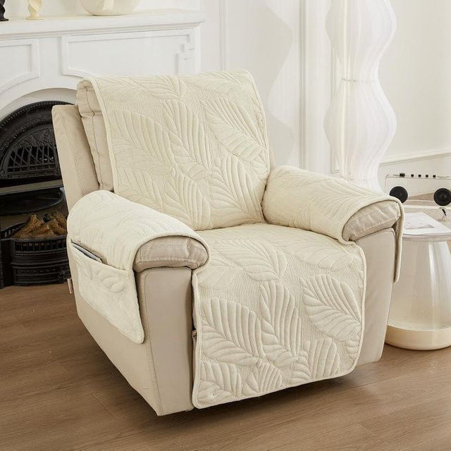 Yiran Furniture Rutschfester Sofabezug aus Flanell für alle Jahreszeiten, Breite: 60 cm, Länge: 225 cm - Bild 1