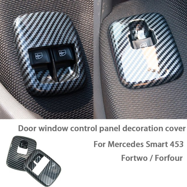 Dekorative Abdeckung für das Auto Tür Fenster Bedienfeld für Mercedes Smart 453 Fortwo Forfour W453 Innen Zubehör Trim - Bild 1