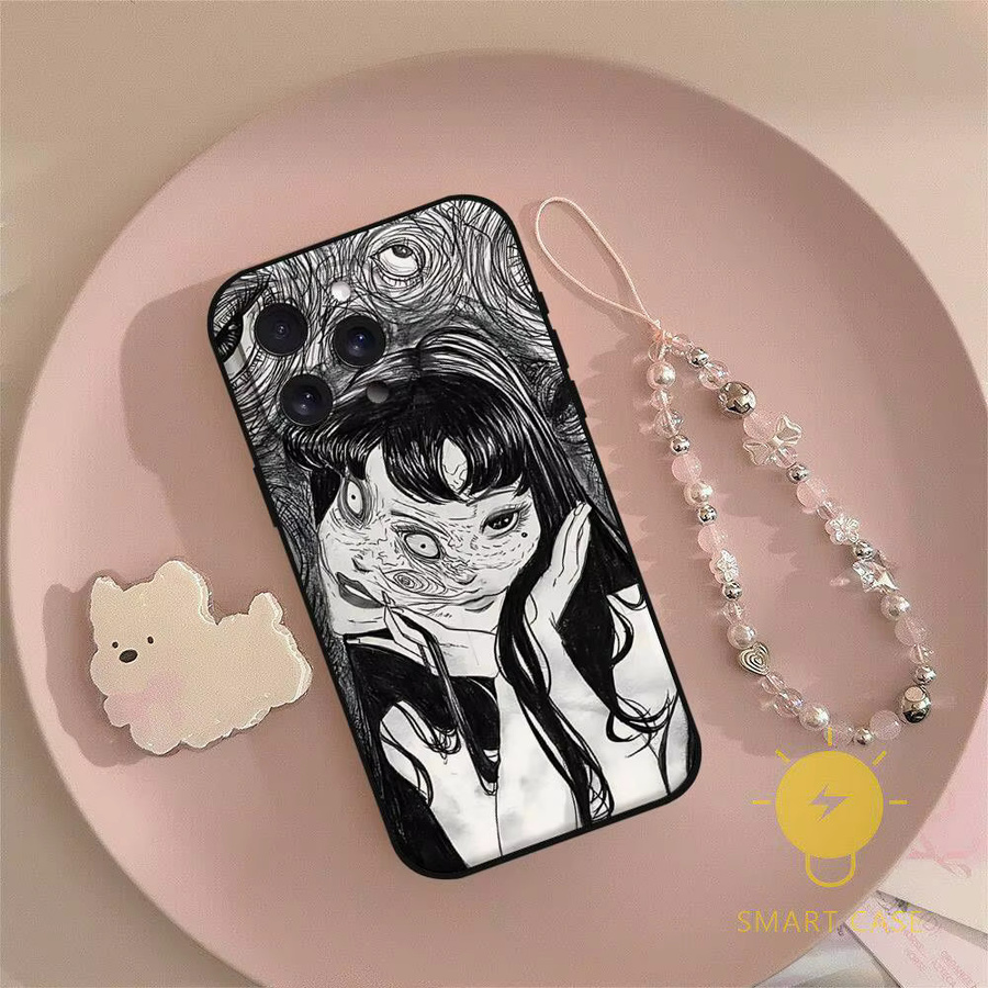 Trendige Junji Ito Horror Handyhülle für iPhone 17 16 15 14 13 12 11 Pro Max und weitere Modelle, Mehrfarbig - Bild 5