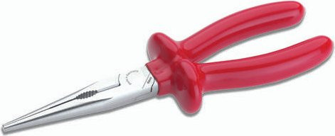 Cimco VDE Telefonzange Gerade Long Nose in Rot, Länge: 20 cm - Bild 1