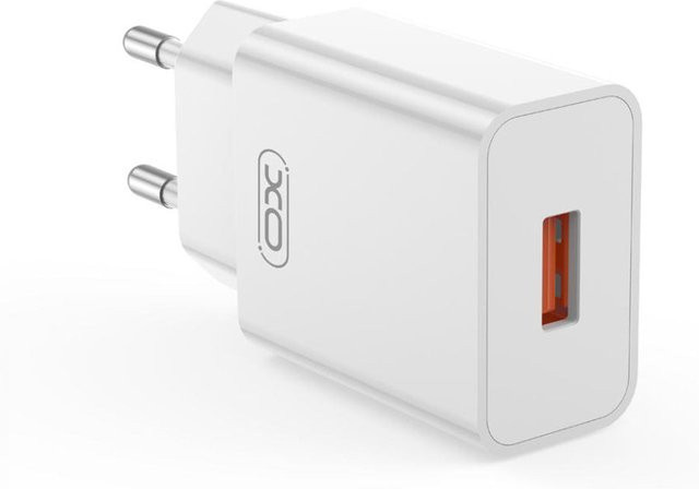 Netzladegerät XO Design L127 mit 18W und 3A, 1 x USB-A, Weiß - Bild 1