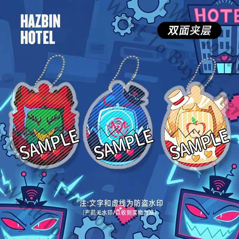 WONST Schlüsselanhänger, Anime Hazbin Hotel, Acryl, Ausziehbar - Bild 2
