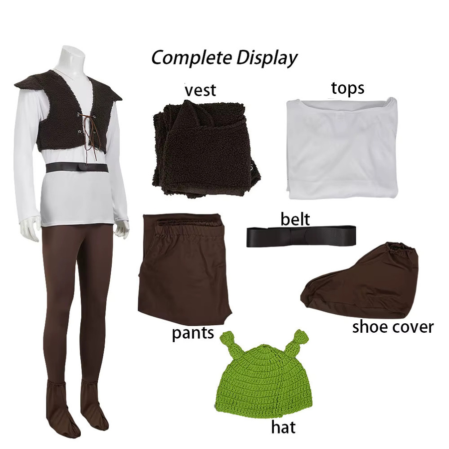 ZOBOTT Shrek Cosplay Kostüm Hüte, Plüsch / Textil, Fantasy - Bild 2