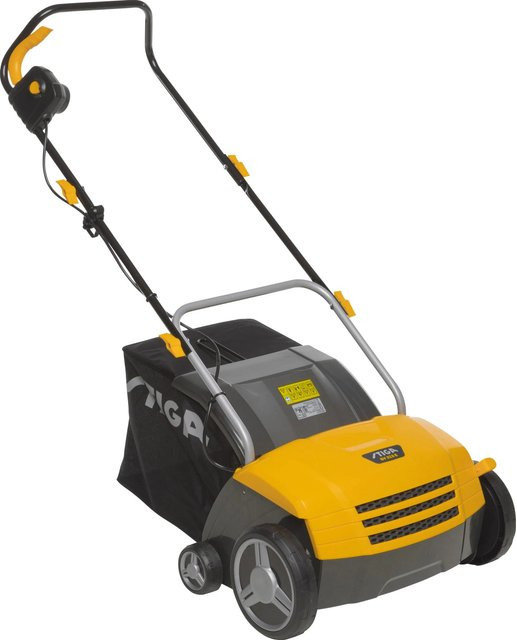 Stiga Elektro-Vertikutierer und Rasenlüfter SV 213 E in Gelb mit 1.300 W und 32 cm Arbeitsbreite - Bild 1