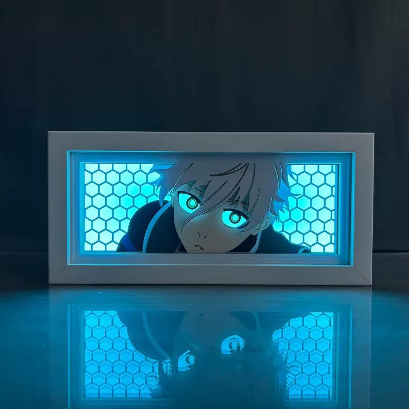 Bandai Blue Lock Yoichi Isagi Meguru Kreative Papier-Schnitzlampe in Weiß - Bild 2