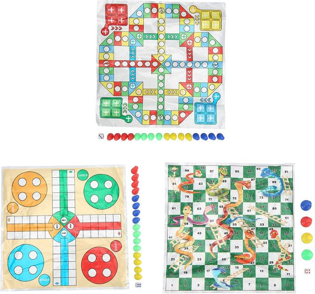 Fishine 3 in 1 Fliegendes Schachspiel, Tragbares Fliegendes Schach, Weiß - Bild 1