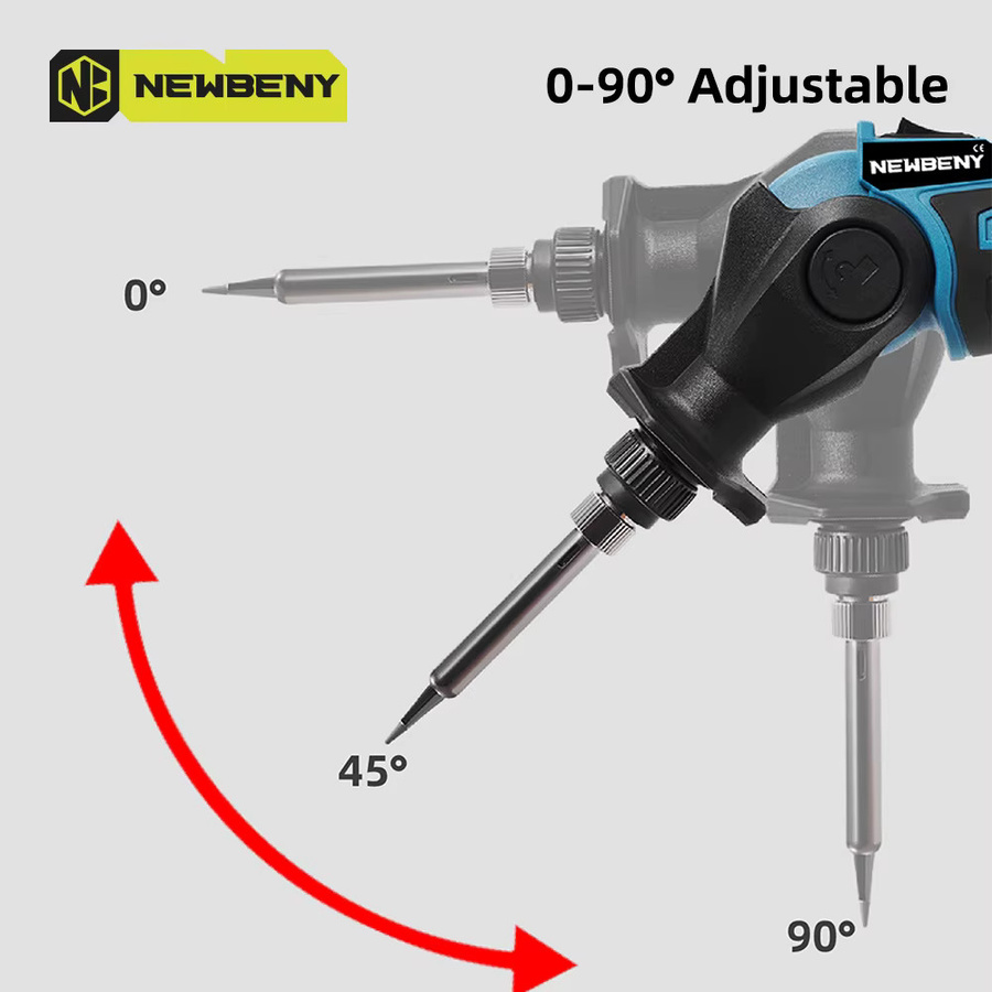 NEWBENY Schnurlose elektrische Lötkolbenpistole 30 W mit Entlötsauger für 12 V-Batterien - Bild 5