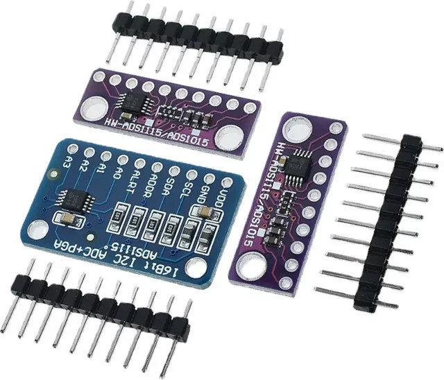 16 Bit ADS1115 ADS1015 ADC Modul mit 4 Kanälen und Pro-Gain-Verstärker für Arduino und Raspberry Pi via I2C (2,0 V bis 5,5 V) - Bild 1