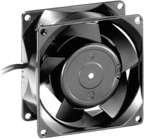 EBM Papst Axiallüfter 8880 N, 230 V/AC, 30 m³/h, Schwarz, B/T/H: 80 x 80 x 38 mm - Bild 1