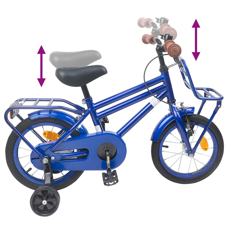 VD Home Furnishing Kinderfahrrad 14 Zoll Dunkelblau - Bild 1