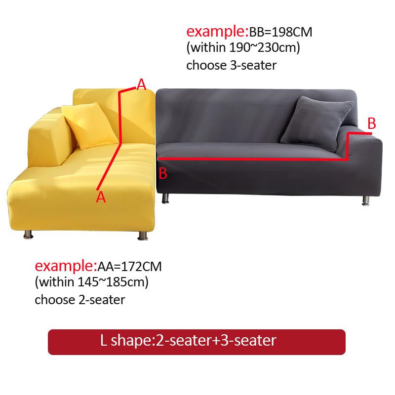 s-emiga Sofabezüge mit Blumendruck, elastischer Stretch-Überwurf für Ecksofas, Bunt, Breite: 235-300 cm - Bild 1