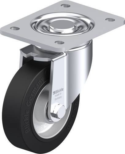 Blickle Lenkrolle LH-ALEV 125K-3 in Schwarz-Grau mit 125 mm Rad-Durchmesser und 250 kg Tragfähigkeit - Bild 1