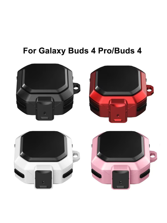 DIXSG Schutzhülle für Galaxy Buds4 / Pro Bluetooth-Kopfhörer mit Schalterverriegelung und Fallschutz in Grün - Bild 6