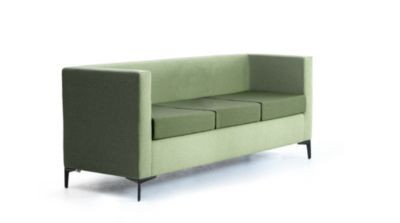 Leyform 3-Sitzer Sofa in Grün mit Stoffbezug und Mehrschichtholz-Rahmen, B: 173 cm, T: 60 cm, H: 73 cm - Bild 2