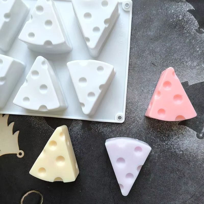 8 Stück Silikonformen für Käsekerzen von LONTL in Weiß für DIY Kerzen, Seife, Gips und Harz zur Heimdekoration - Bild 3