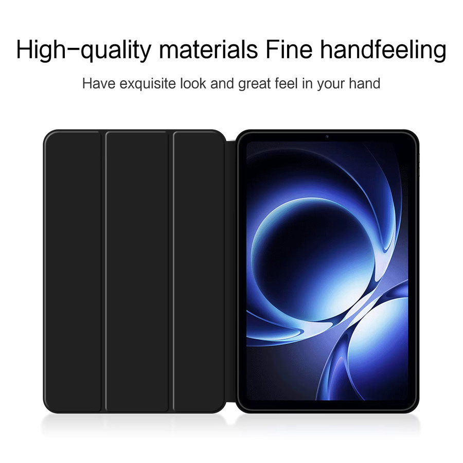 AJIUYU Schutzhülle für Xiaomi Redmi K Pad 2025 8,8 Zoll in Schwarz mit weichem Silikon und integriertem Ständer - Bild 2