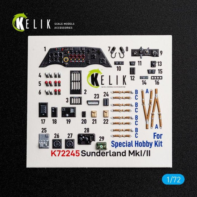Special Hobby Sunderlend MkI/II - Interior 3D-Decals - Bild 1