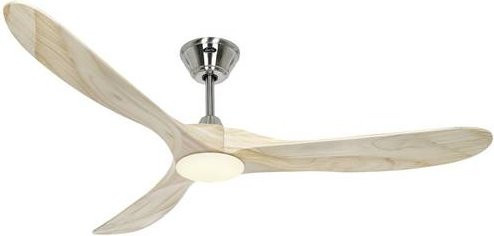 CasaFan ECO GENUINO-L 152 BN-NT Deckenventilator mit Fernbedienung und Licht in Chrom, Durchmesser: 152 cm, Höhe: 34 cm - Bild 1