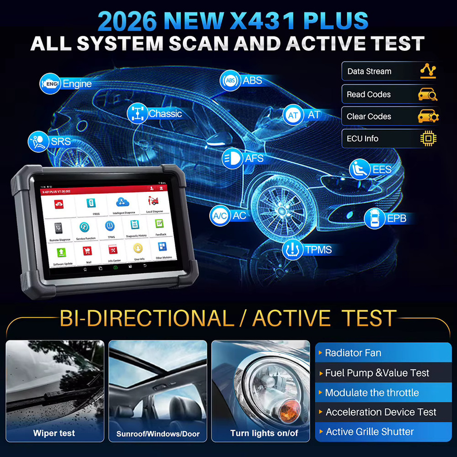 LAUNCH X431 IMMO Plus X-PROG Autodiagnosewerkzeug mit Schlüsselprogrammierung und 38 Reset-Funktionen in Schwarz - Bild 3