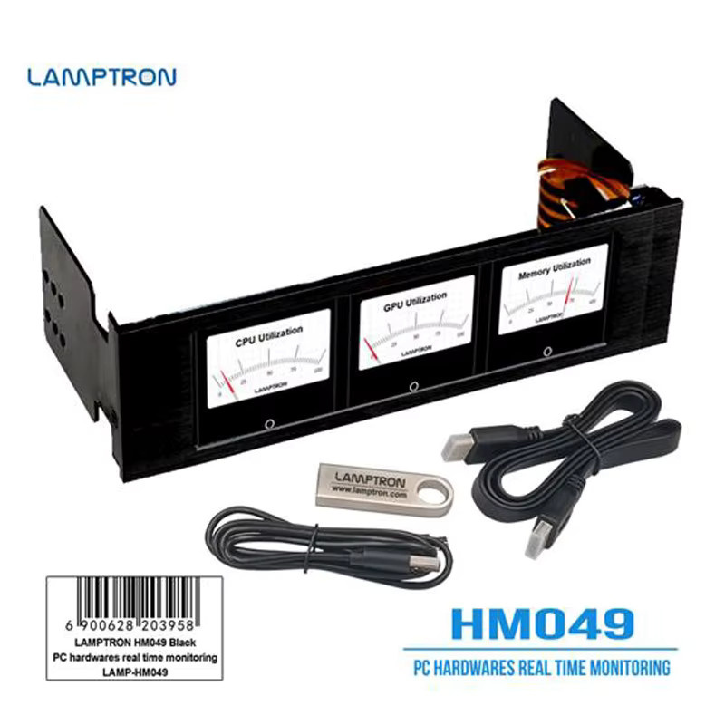 Lamptron HM049 Echtzeit-Überwachungshardware für deinen PC in Schwarz - Bild 3