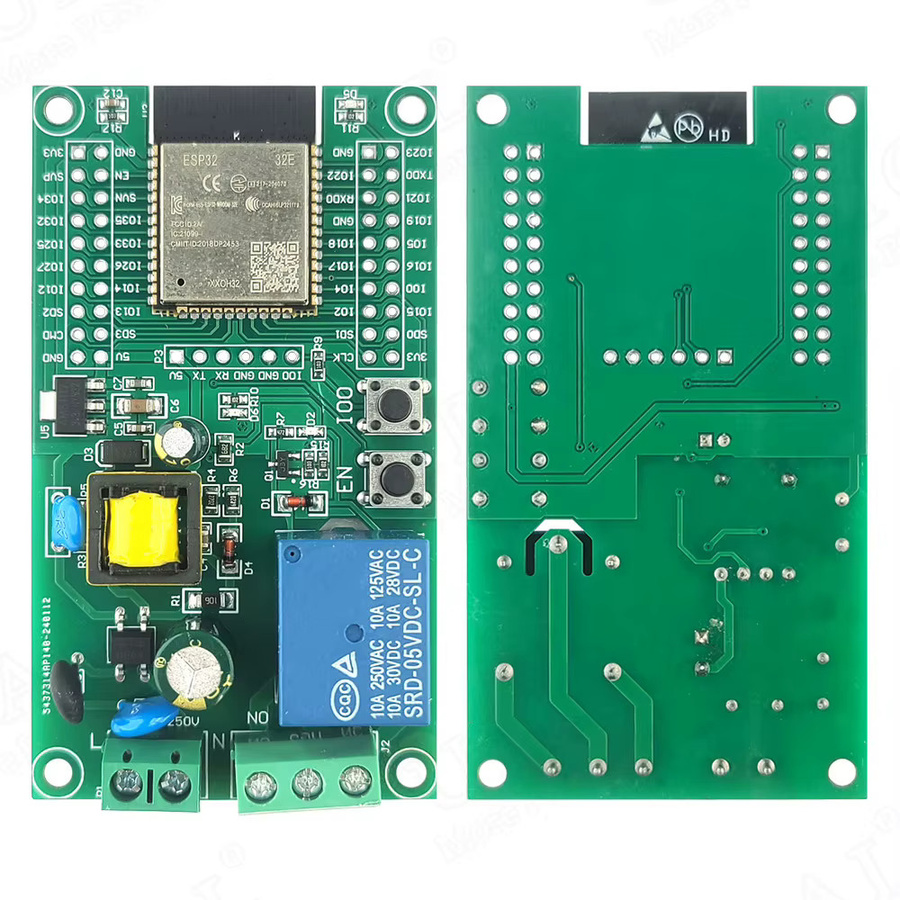 ESP32-32E Einwegrelais Entwicklungsboard mit WiFi und Bluetooth für Arduino Smart Home und IoT, 4 MB Flash, AC 90-250V - Bild 2