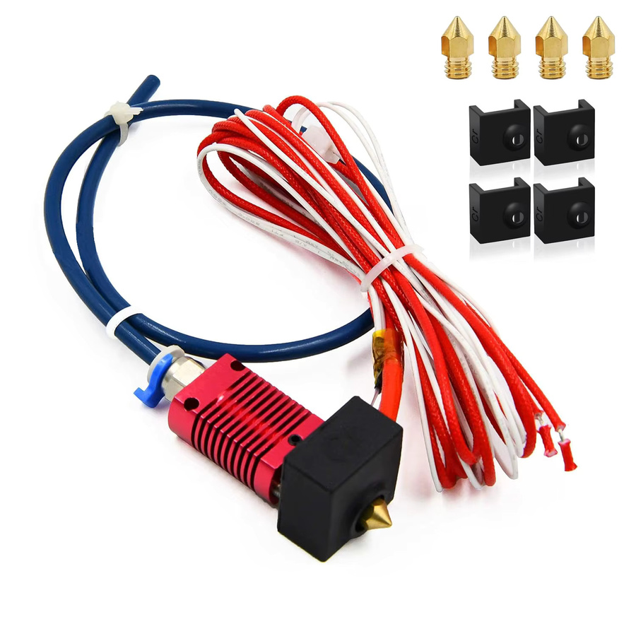 Creality MK8 24V Hotend Kit Druckkopf mit 0,4mm Düse für Ender 3, Pro und V2 als Extruder Ersatzteil in Multicolor - Bild 3