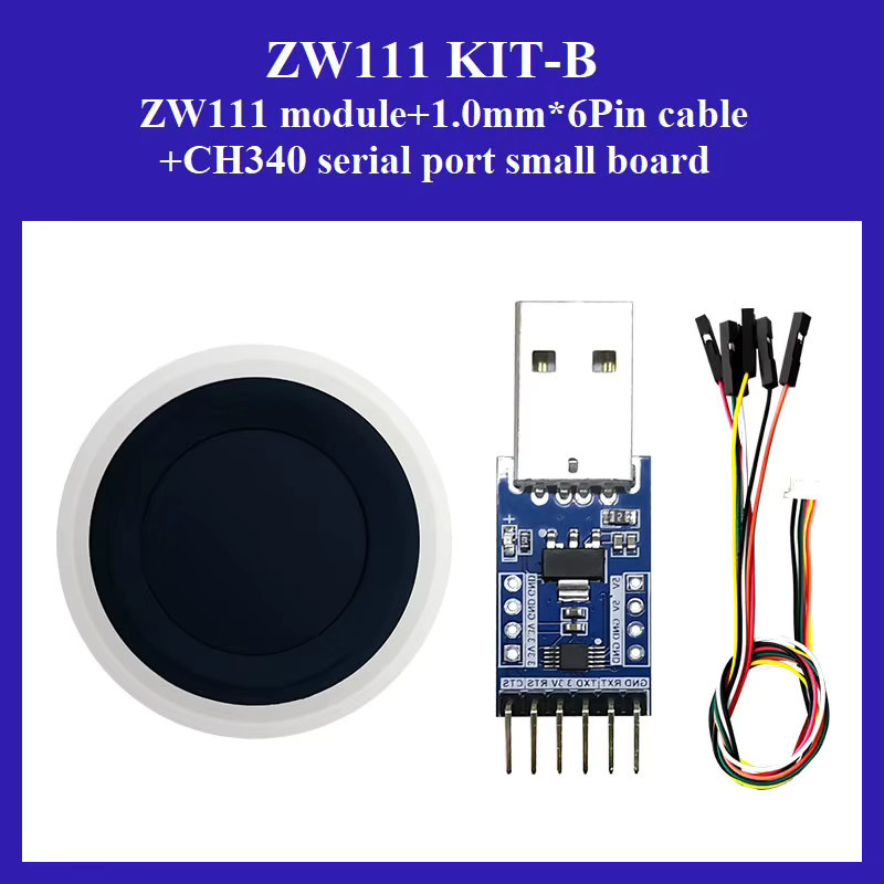 Hi-Link HLK-ZW101 Halbleiter-Fingerabdruck-Modul zur Erkennung geringer Leistung in Weiß - Bild 5