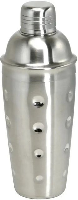 Ich-Zapfe Cocktail Shaker 3-tlg. aus Edelstahl in Silber, 700 ml, auslaufsicher und rund - Bild 1