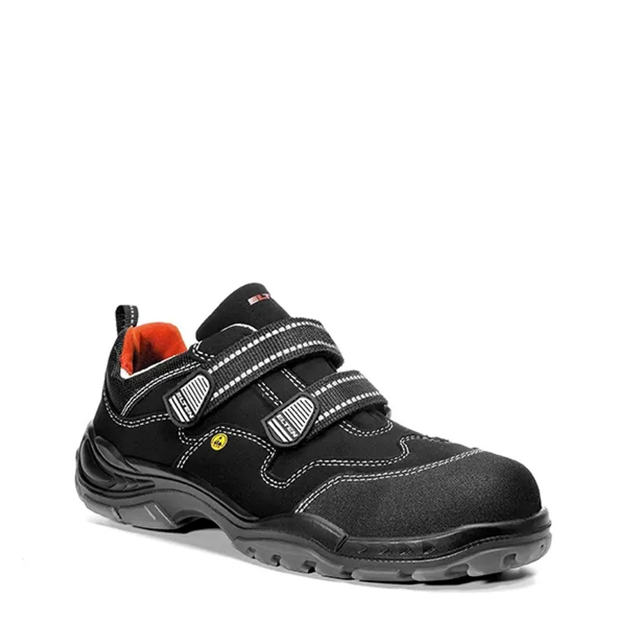 Elten Sicherheitshalbschuh Sid ESD S3 in Schwarz mit Kunststoffkappe und Mikrofaser, Größe 45 - Bild 2