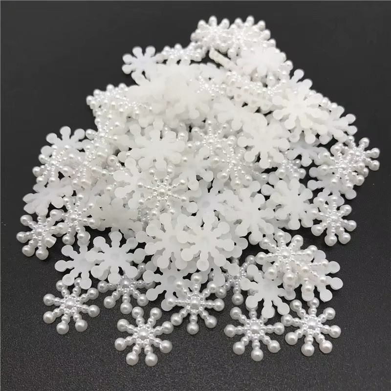 Schneeflocken-Kunststoffplatte, mehrfarbig, 14 mm, Schmuckzubehör - Bild 2