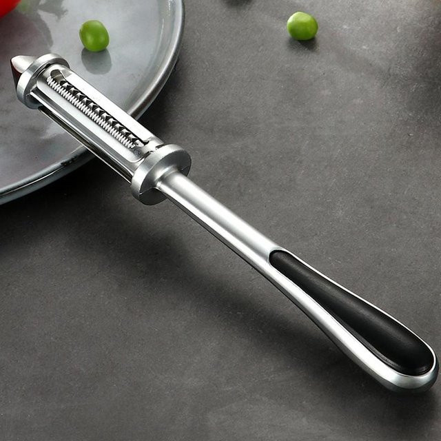 Konco Obst- und Gemüseschäler aus Zinklegierung in Silber für Kartoffeln und Karotten - Bild 1