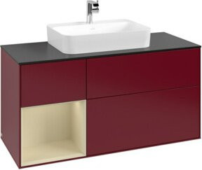 V&B Waschtischunterschrank Finion in Grau lackiert, Breite: 120 cm, Tiefe: 50,1 cm, Höhe: 50,1 cm - Bild 1