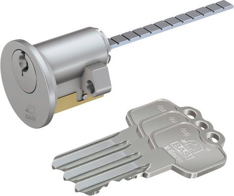 BASI Profilzylinder V50 in Silber aus Messing - Bild 1