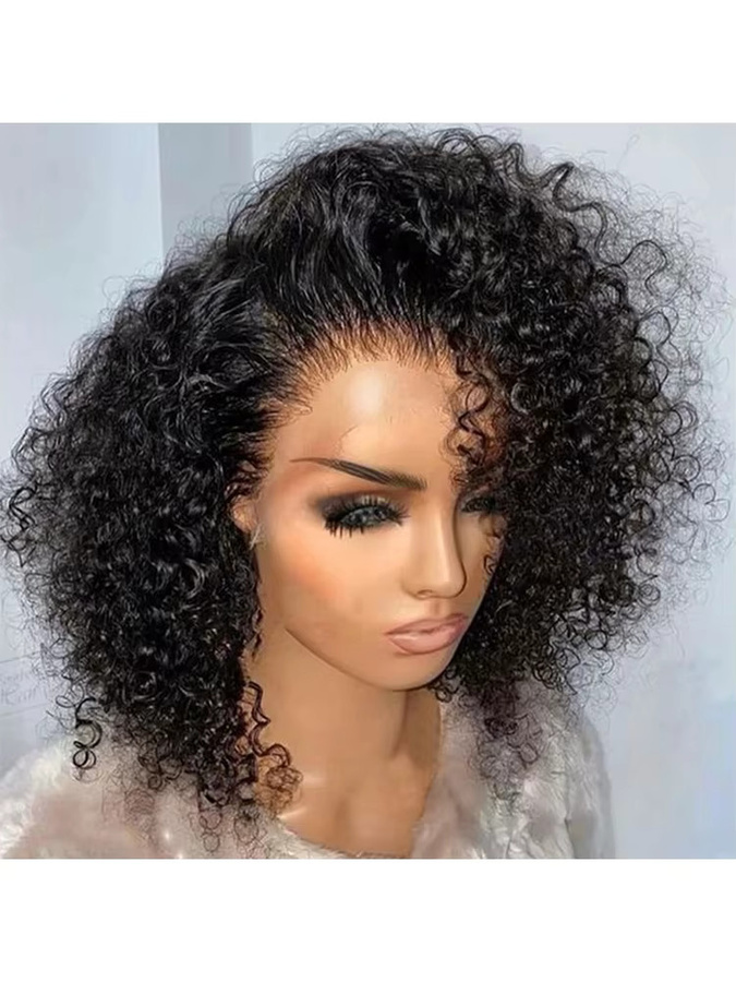 xbeauty Deep Wave Lace Front Perücke, Brasilianisches Echthaar, Kurz - Bild 5