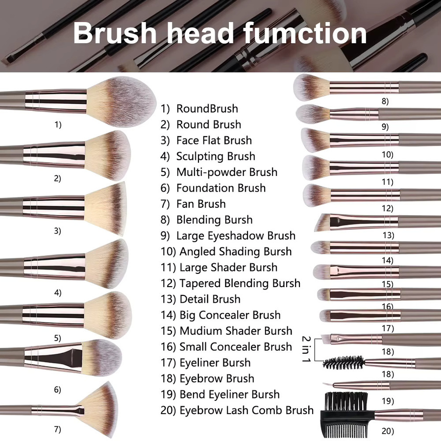 VANDER Make-up Pinsel Set, Damen, Matt - Bild 2