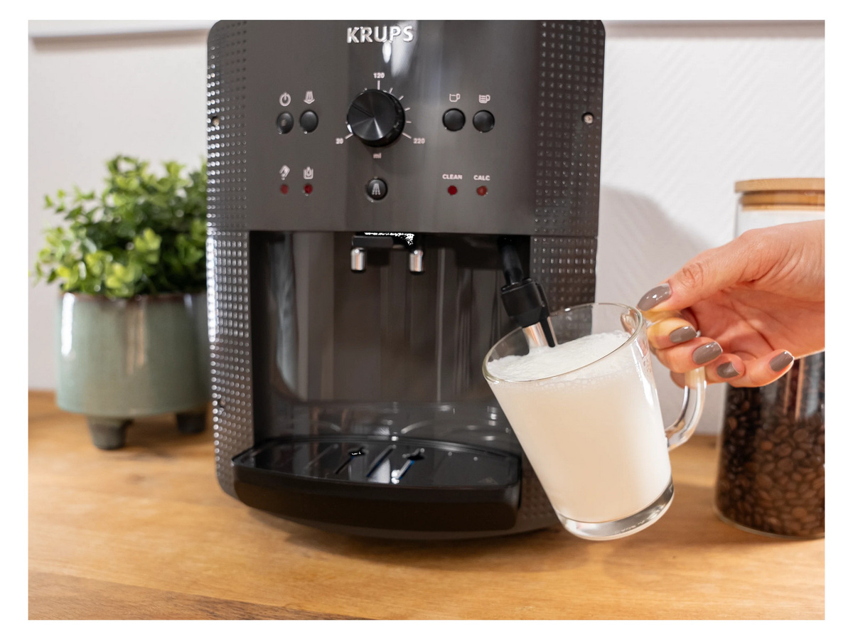 Krups Kaffeevollautomat Espresseria Automatic EA810B70 Arabica Picto mit Milchdüse in Anthrazit B/H/T: 28 x 48 x 38 cm - Bild 5