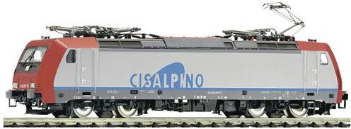 Fleischmann E-Lok Re 484 018-7 Cisalpino in Silber, Rot und Hellblau (7560017 N E) - Bild 1