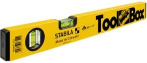 Stabila Wasserwaage TOOLBOX aus Aluminium in Gelb, Länge: 43 cm - Bild 1