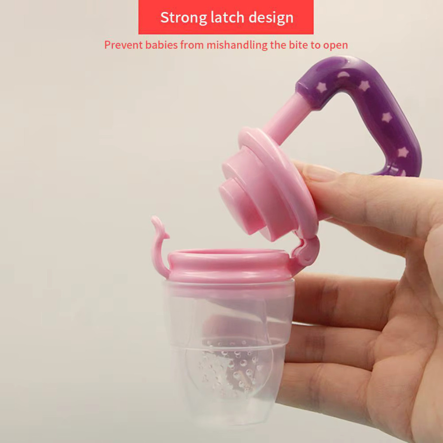 XUNYI Silikon Baby Obst Feeder in Mehrfarbig als lebensmittelechter Kauen Feeder und Schnuller für die Beikostfütterung - Bild 2