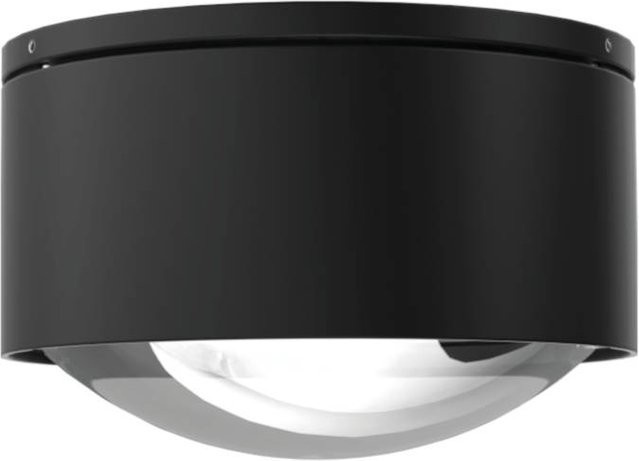 Top Light Puk Maxx One 2 Black White Edition LED-Deckenleuchte in Schwarz Matt mit klarer Glaslinse und warmweißem LED-Licht (2700K) - Bild 1