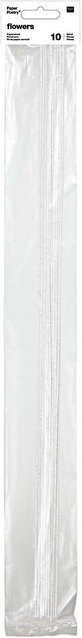 Rico Design Paper Poetry Papierdraht weiß, 10 Stück, Länge: 50 cm - Bild 1