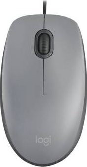 Logitech M110 Silent Maus in Grau mit USB-A Anschluss - Bild 1