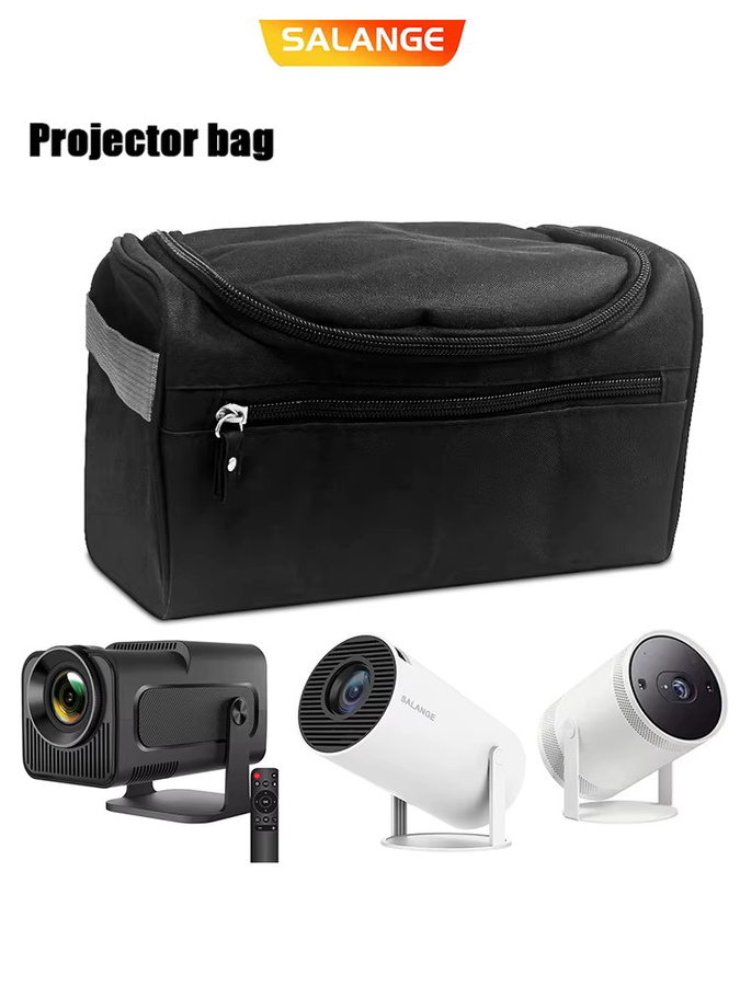 Salange Projektor-Aufbewahrungskoffer mit Griff und Reißverschluss für Magcubic HY300 Pro und HY320 Mini in Schwarz - Bild 6