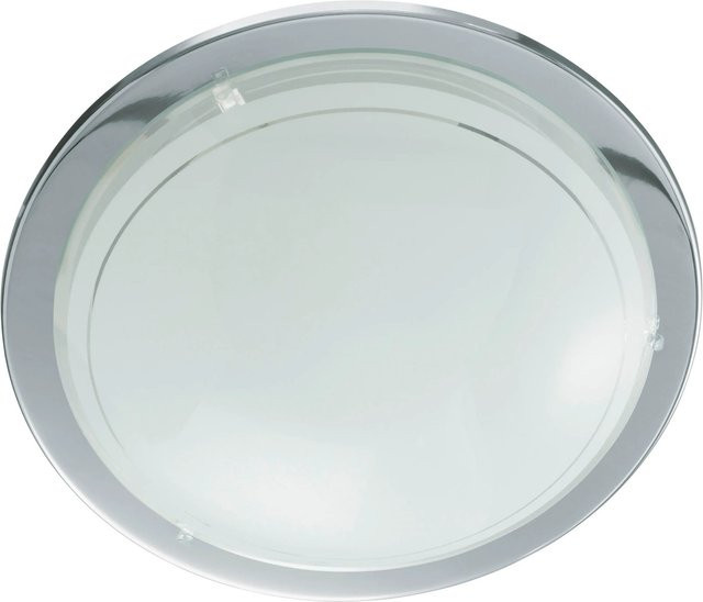 Eglo Deckenleuchte Planet 1 in Chrom und Weiß mit Glaselementen - Bild 1