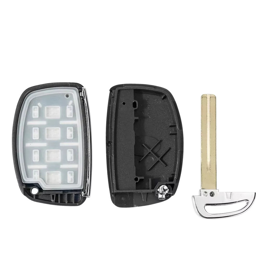 Keyyou Remote Auto Schlüssel Shell für Hyundai Tucson Elantra Sonate 2018, 4 Tasten Flip Folding Case, Schwarz - Bild 3